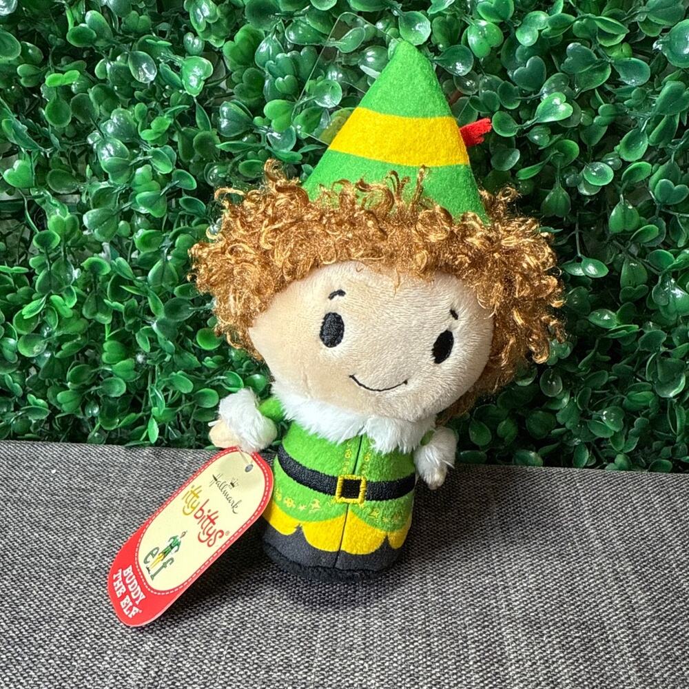 New Hallmark Itty Bittys BUDDY THE ELF Christmas Plush Toy 4"
